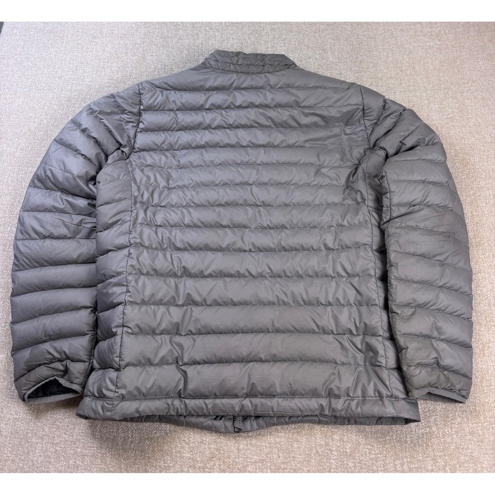 Patagonia Mens Down Sweater Jacket Gray Puffer Full Zip Quilted Large 84674 - Picture 6 of 10